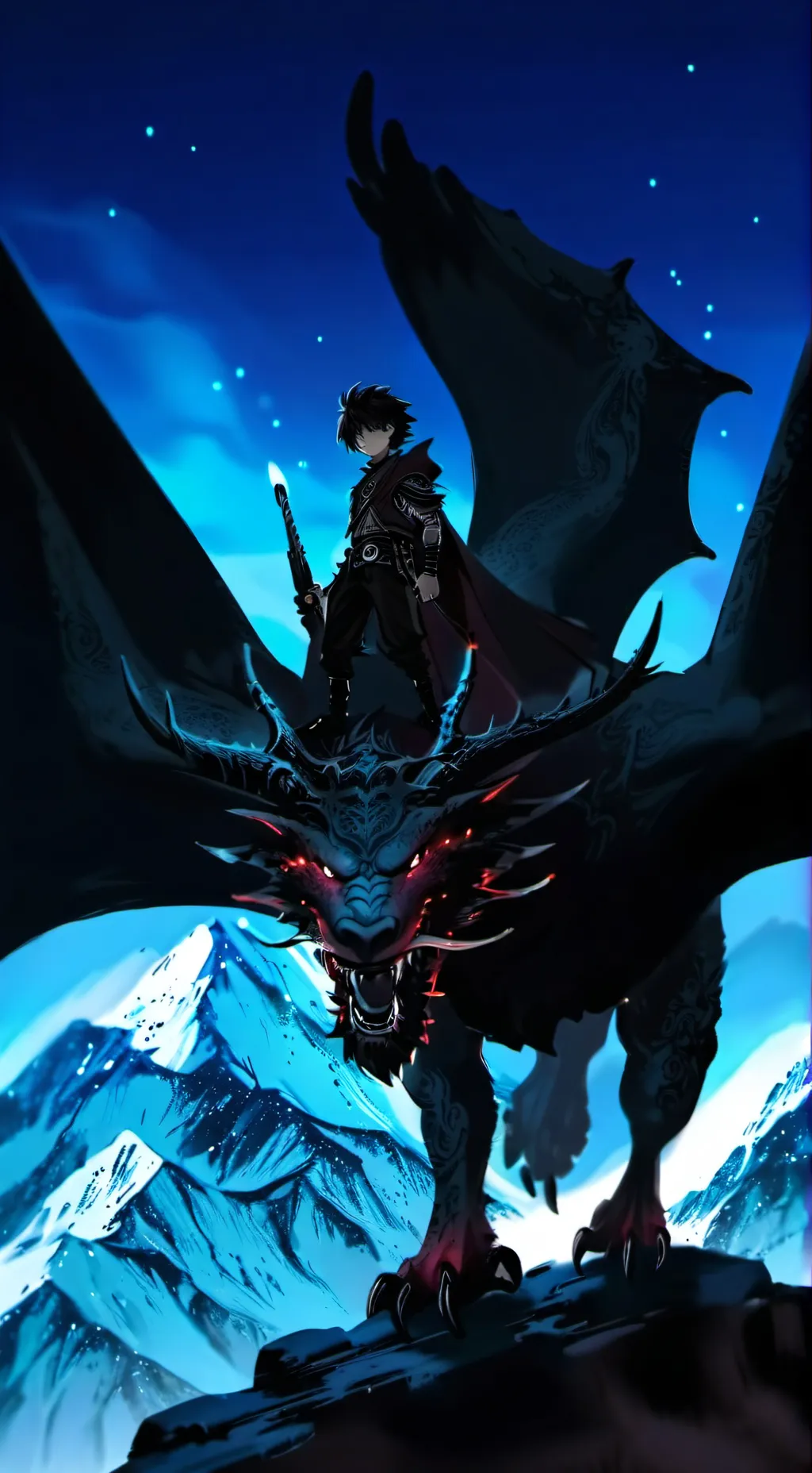 ai character: dragon legend background