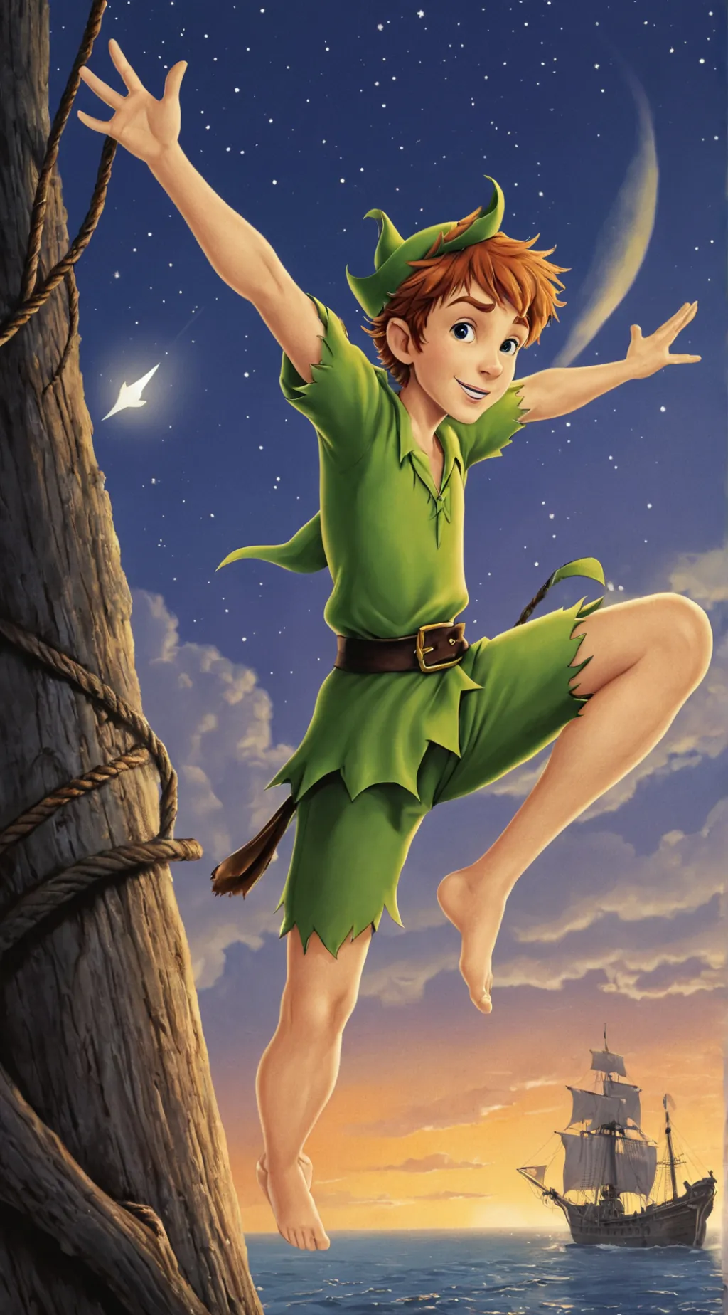 ai character: Peter Pan (1953)  background