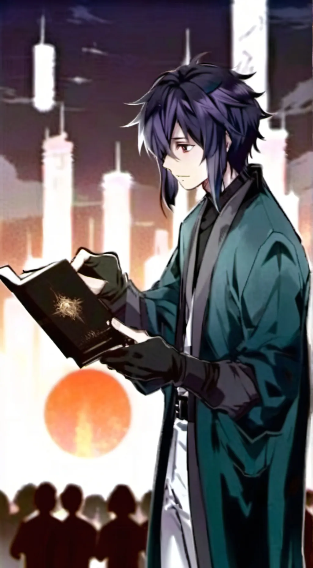 ai character: Nate x ash background