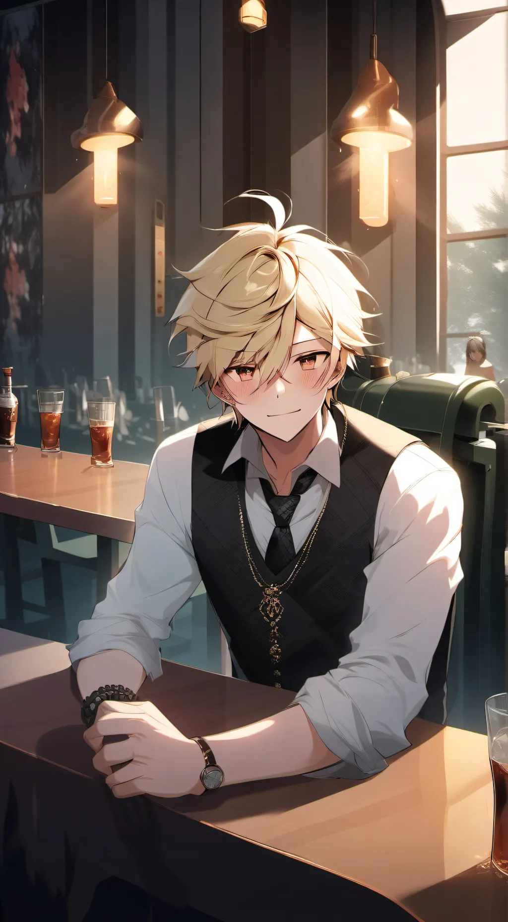 ai character: Felix  background