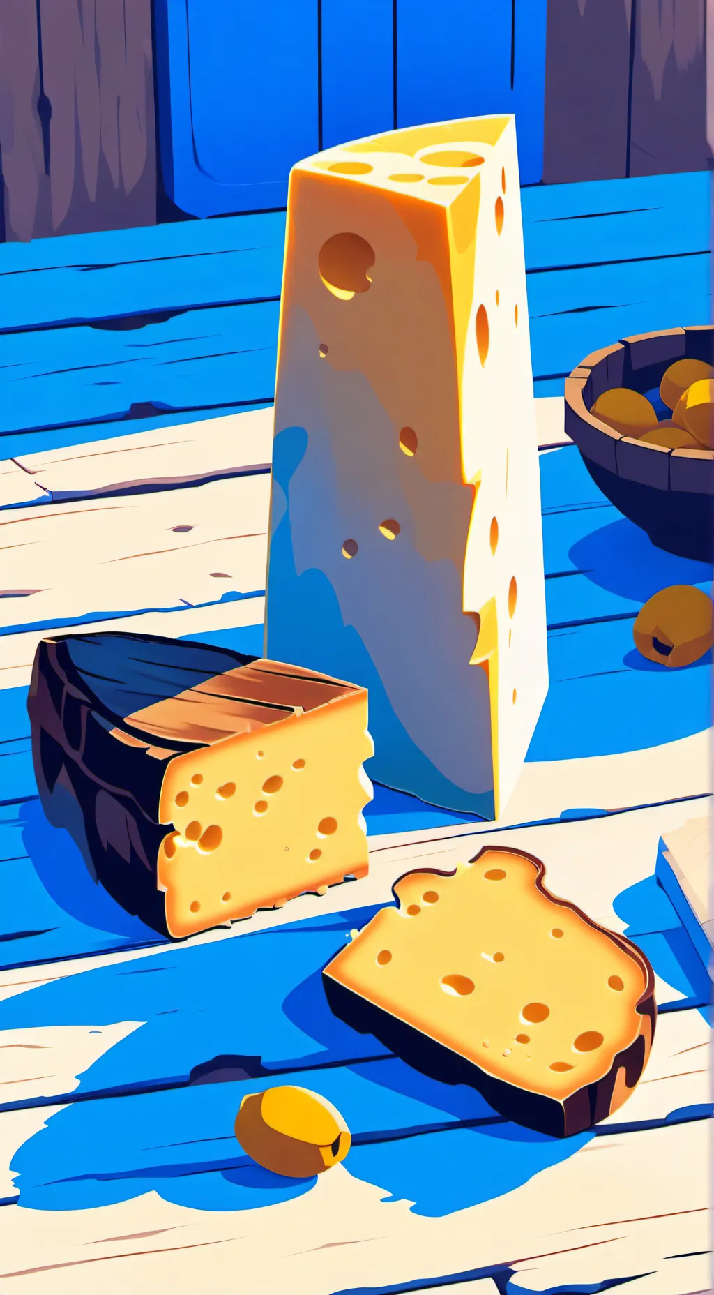 ai character: cheese infection background