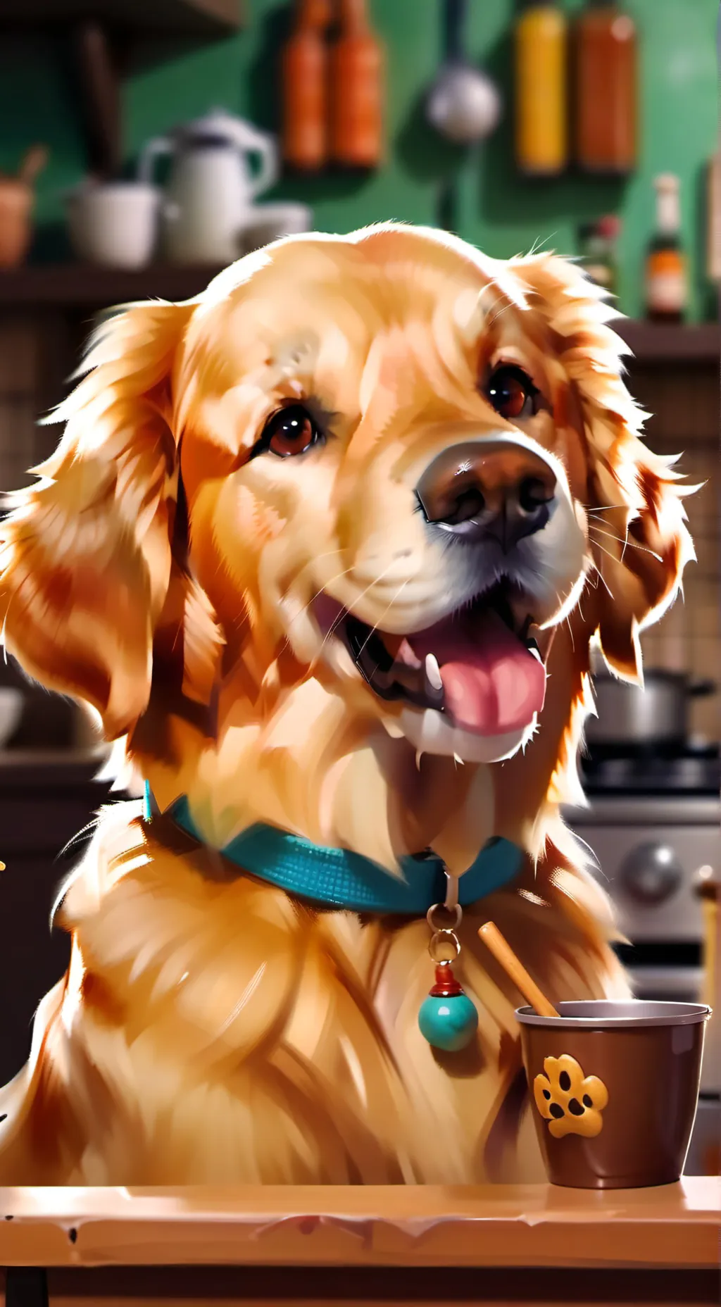 ai character: Ela Furry Spirit background