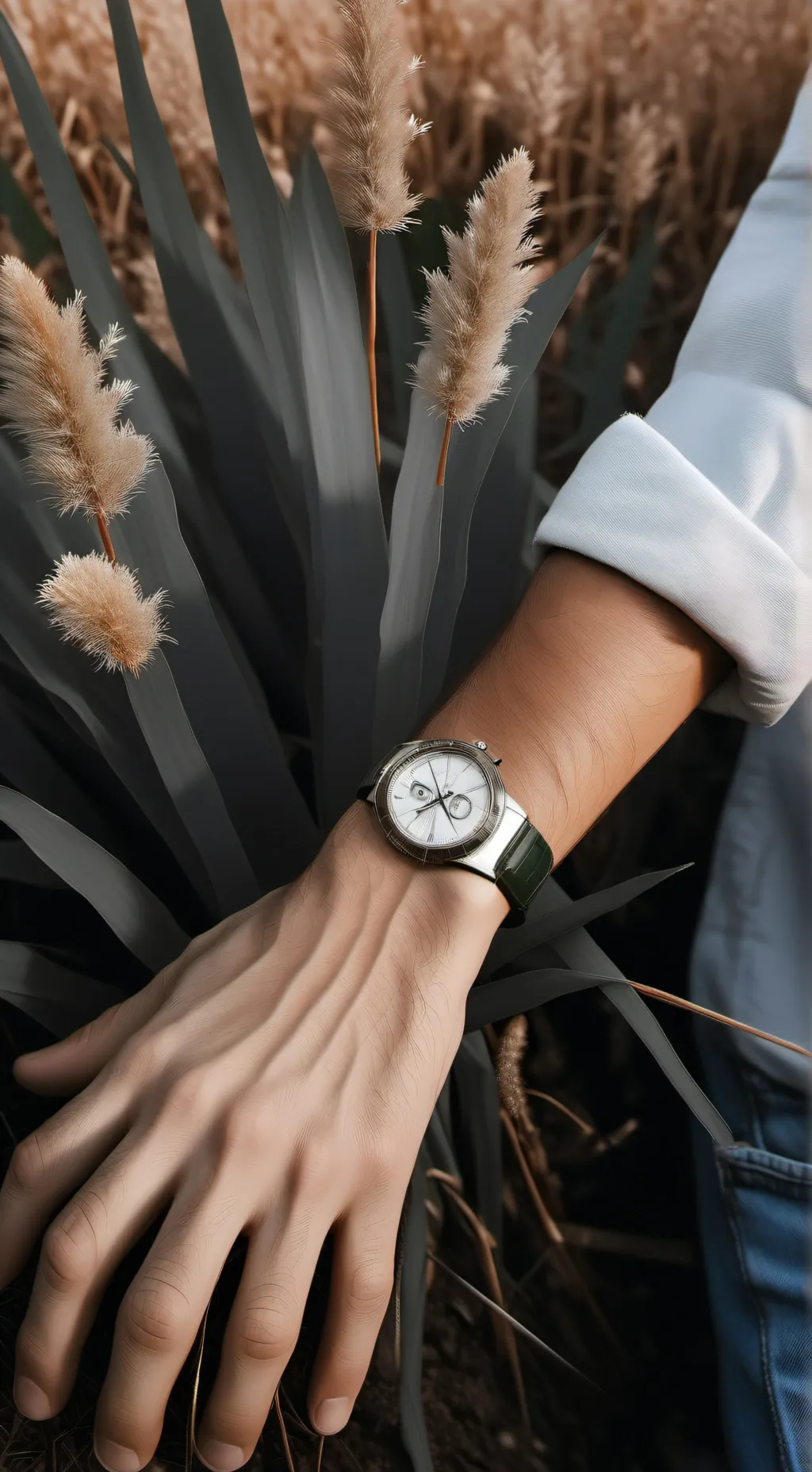 ai character: touch grass  background