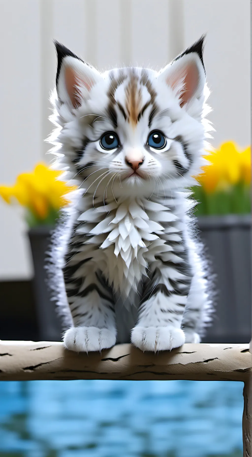 ai character: gatito abandonado background