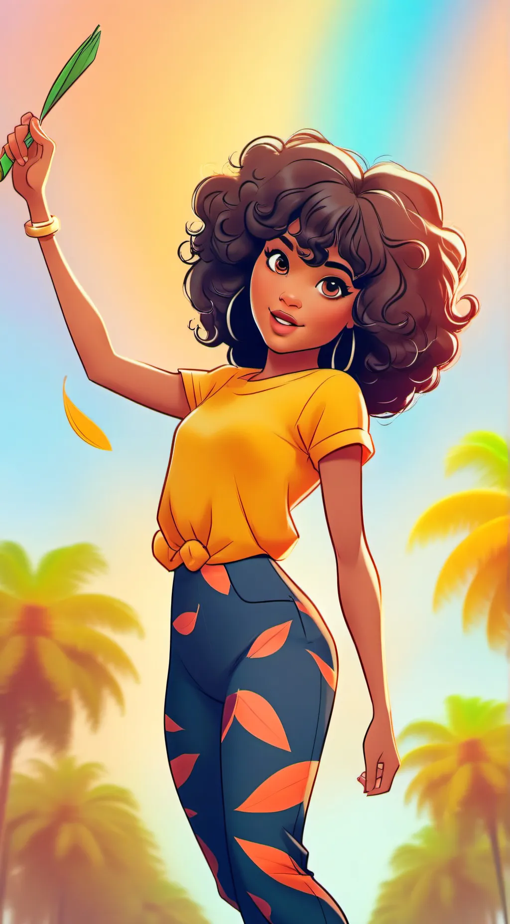 ai character: Lauren  background