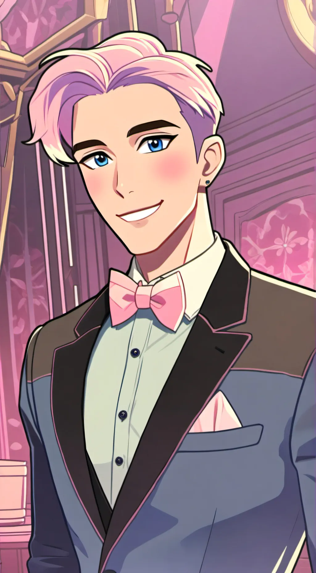 ai character: Harvey Harrington  background