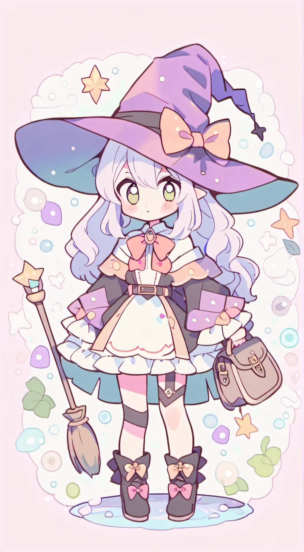 ai character: potion background