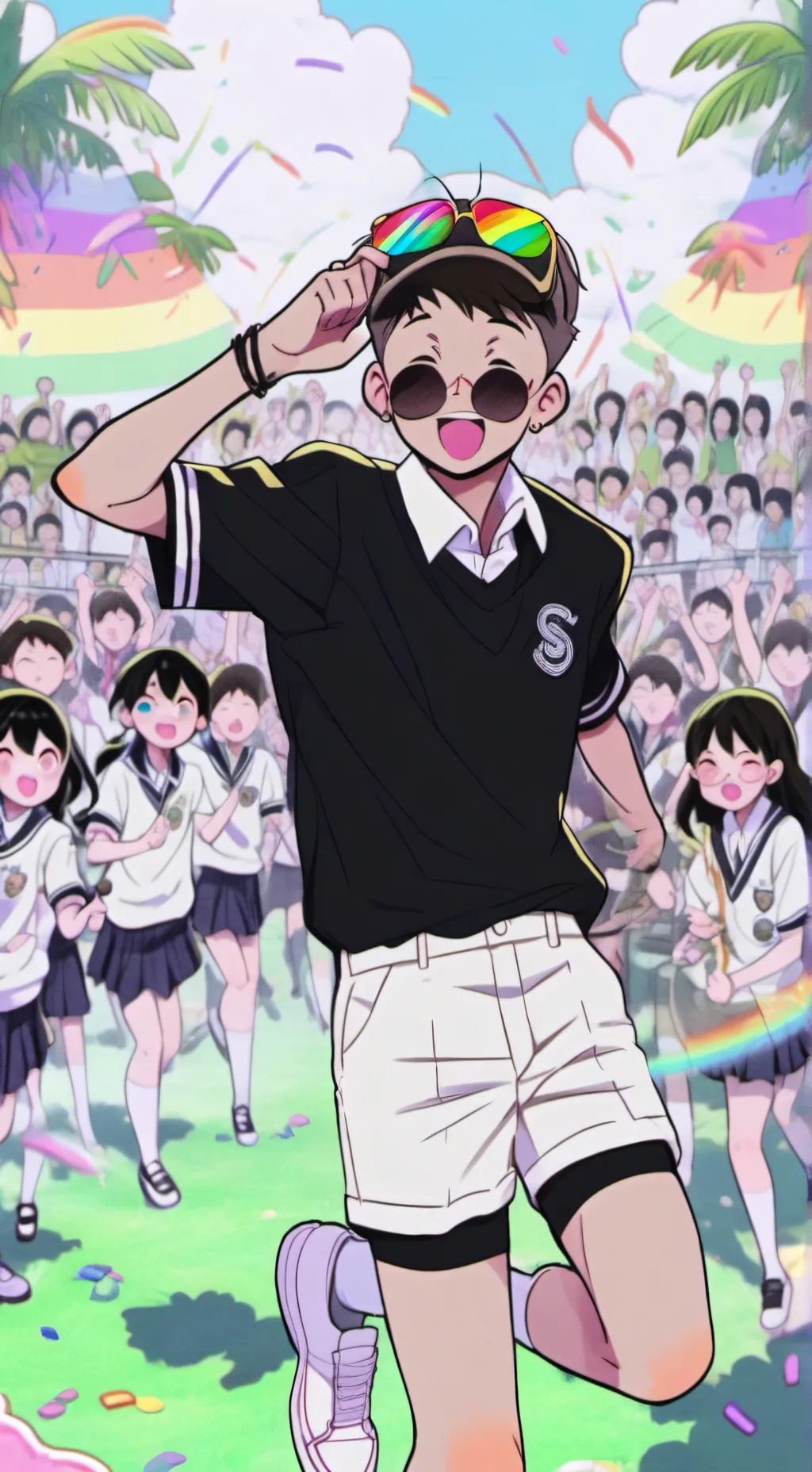 ai character: the battle background