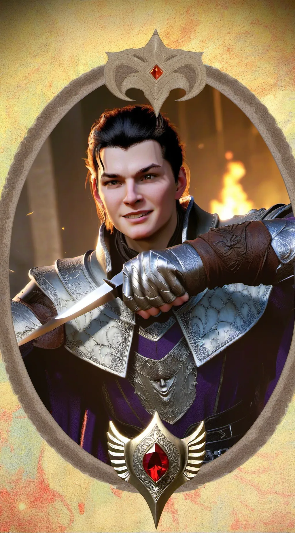 ai character: saga boy (mystery) background