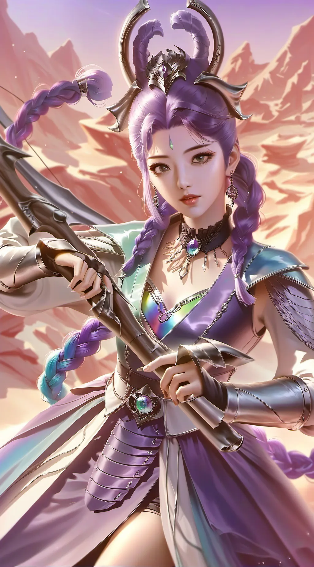 ai character: Mira and zoey  background