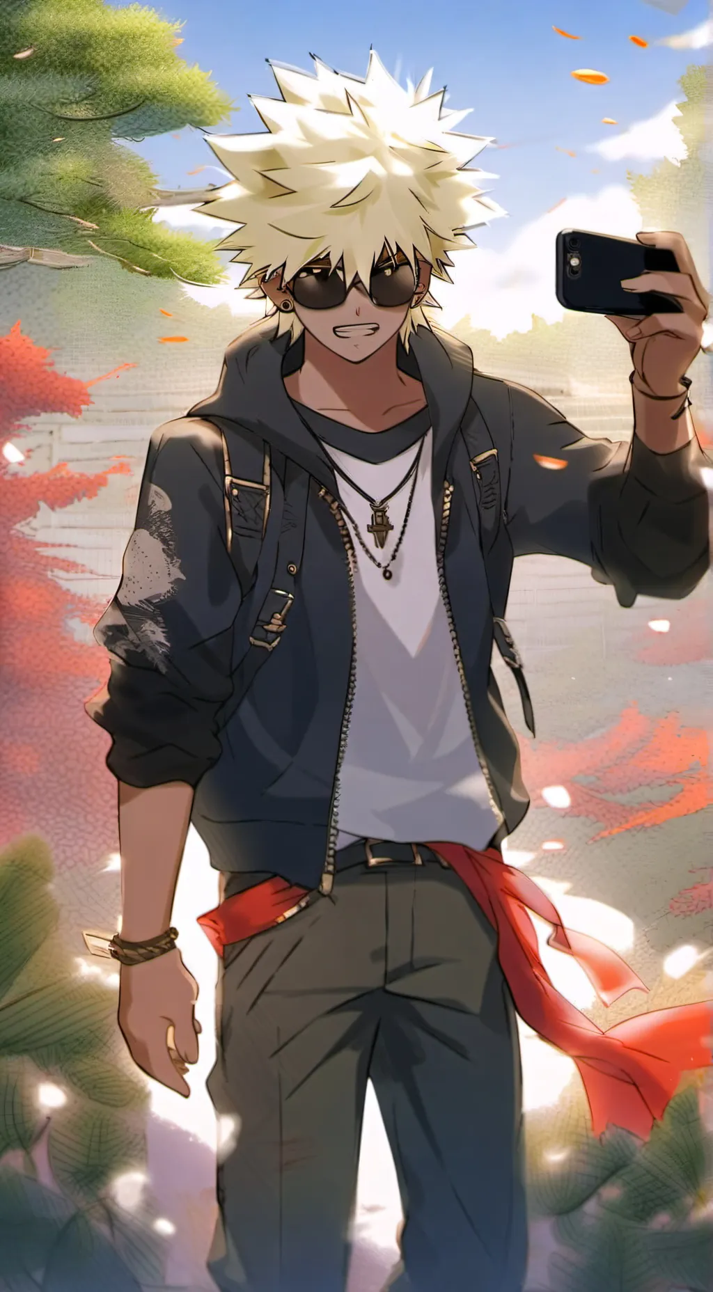 ai character: katsuku 💥💋 background