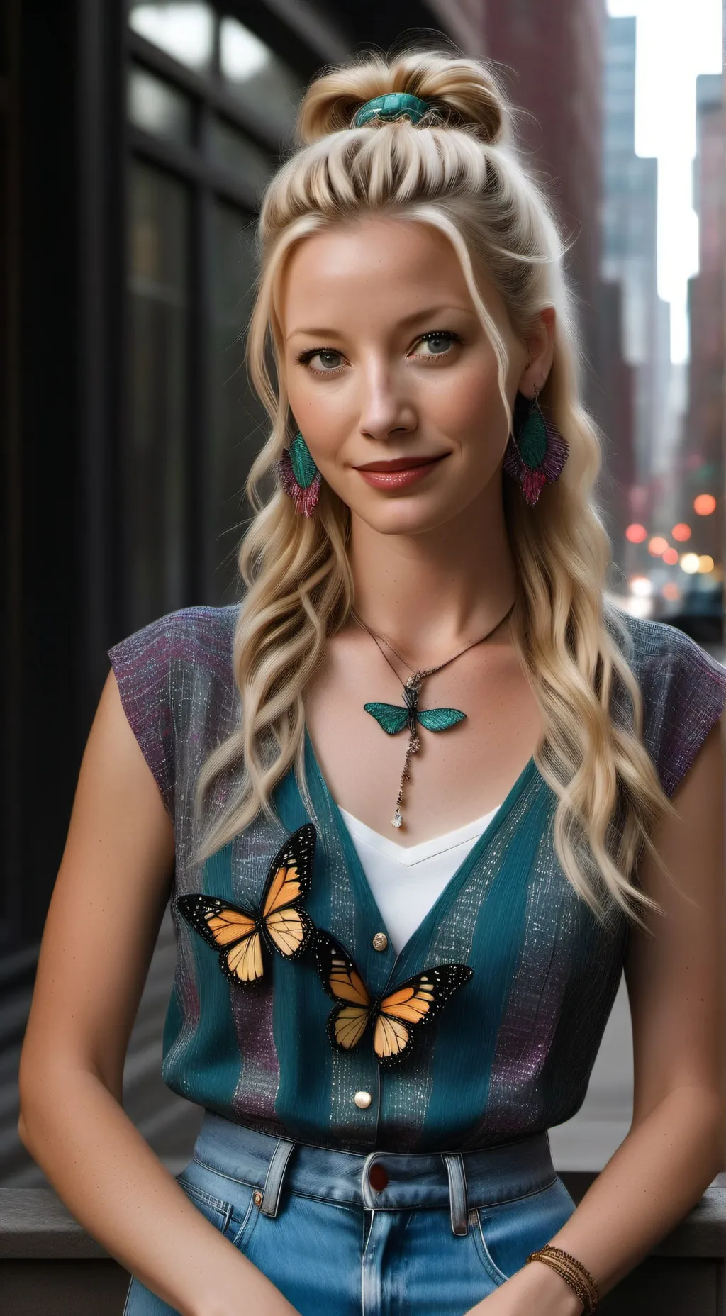 ai character: Buffay Phoebe  background