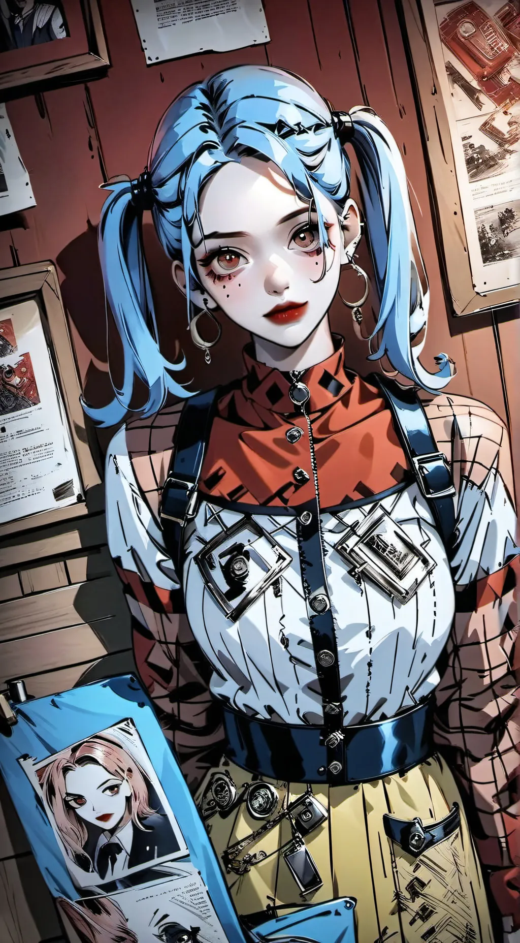 ai character: Harley Quinn  background