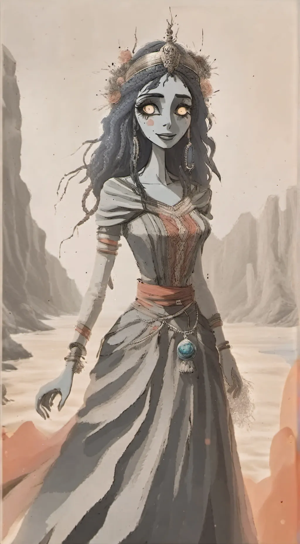 ai character: emily background