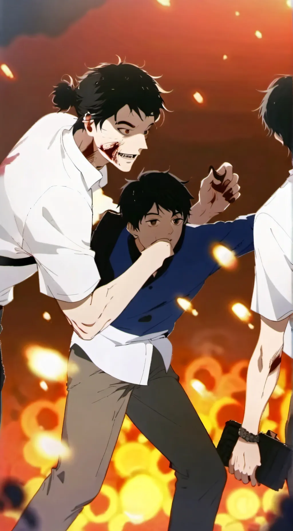 ai character: zombie apocalypse  background