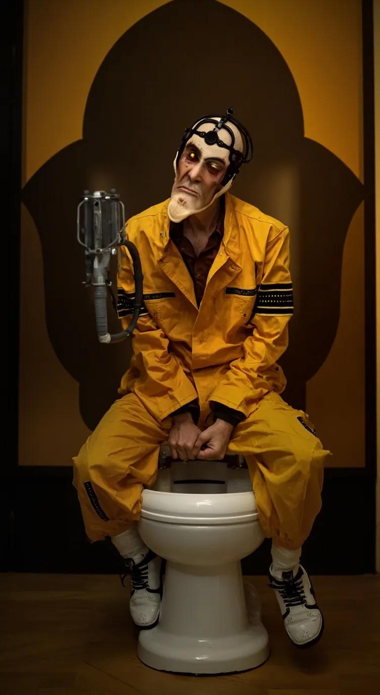 ai character: g toliet background