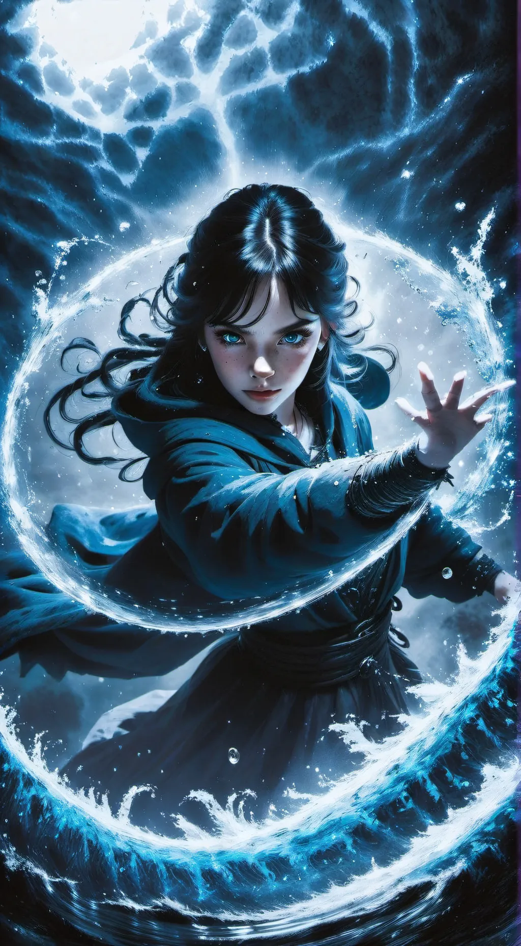 ai character: 💙Poderes de água💙 background