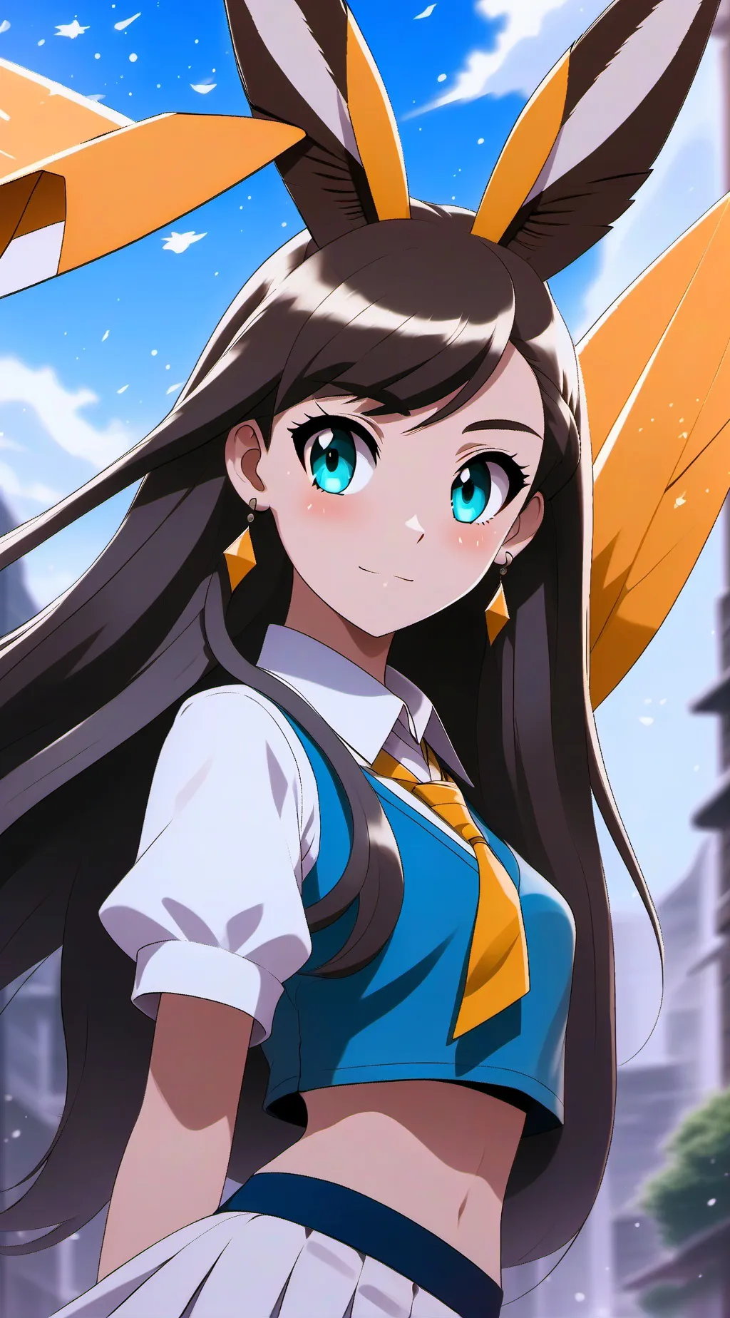 ai character: Azul background