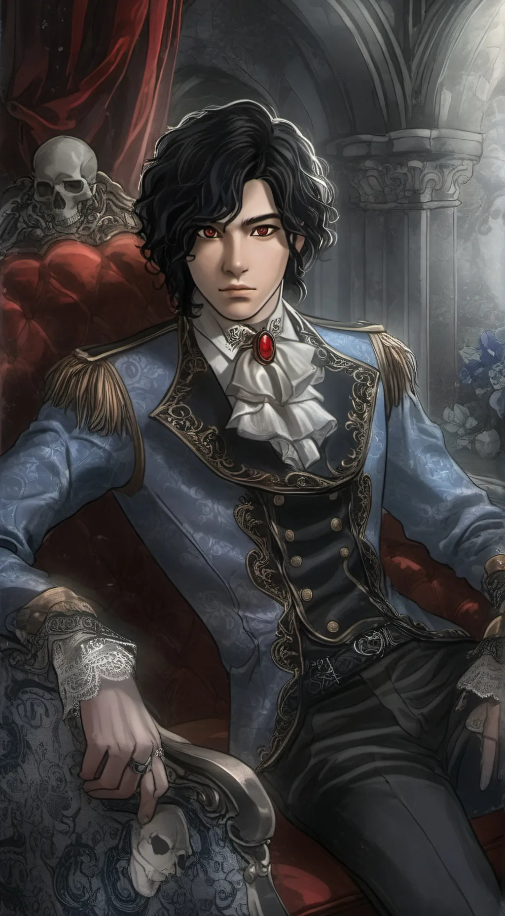 ai character: Adam  background