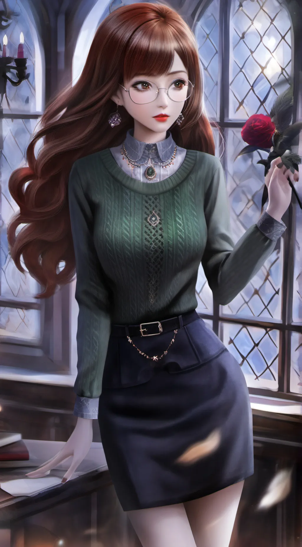 ai character: Belle background