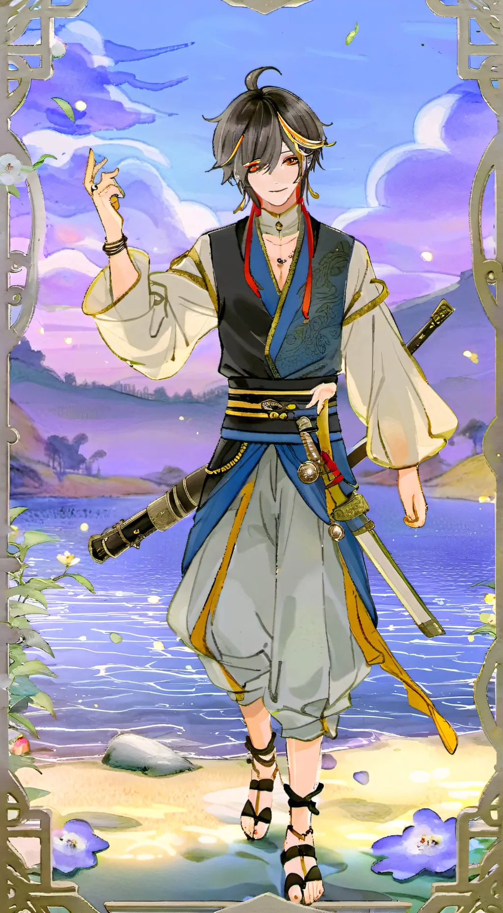 ai character: KROW  background