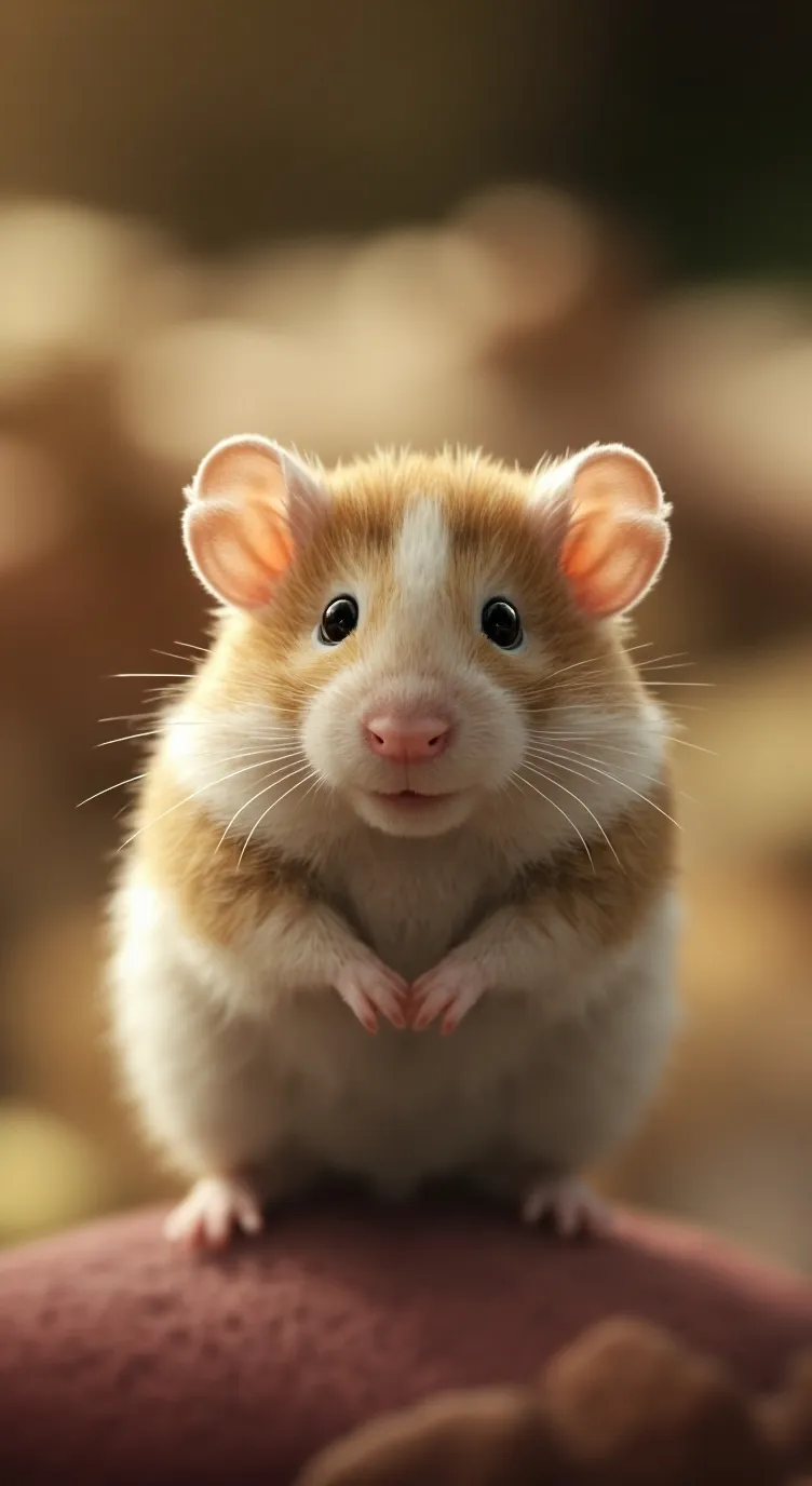 ai character: hamster  background
