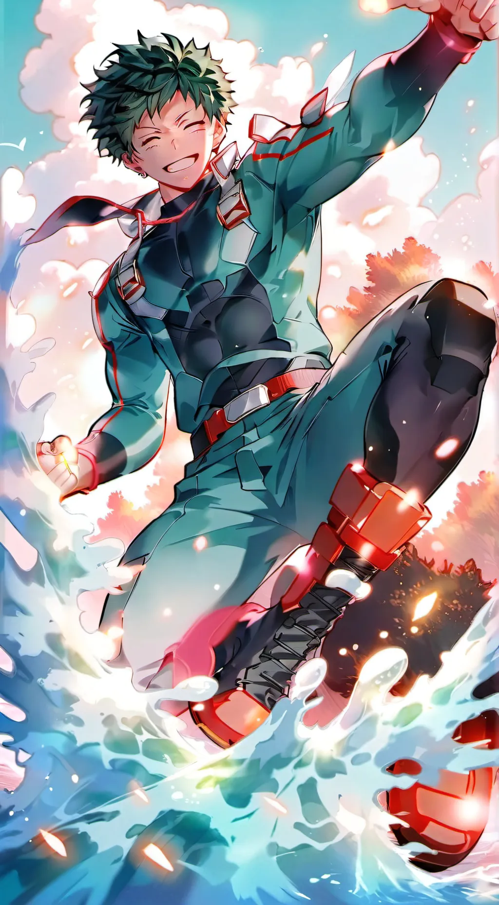 ai character: Deku x tu🩷 background