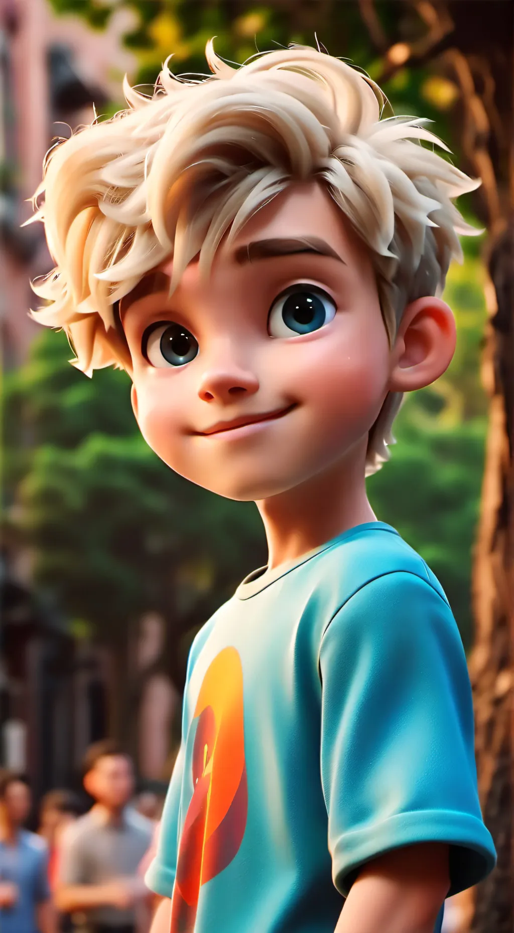 ai character: Theo background