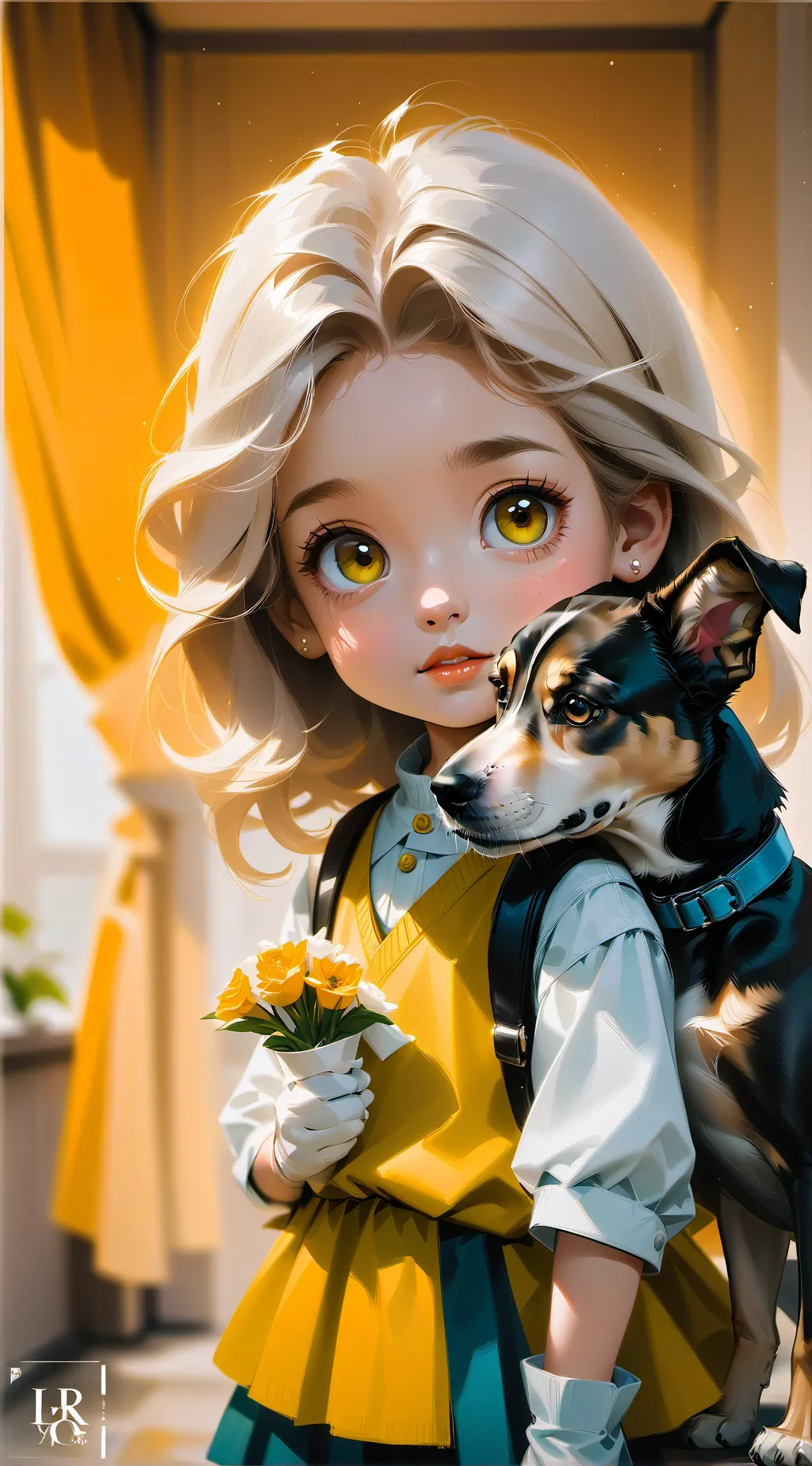 ai character: Aurora  background