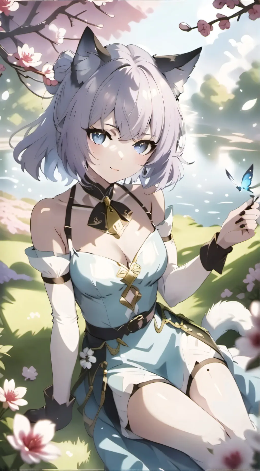 ai character: spirit girl background