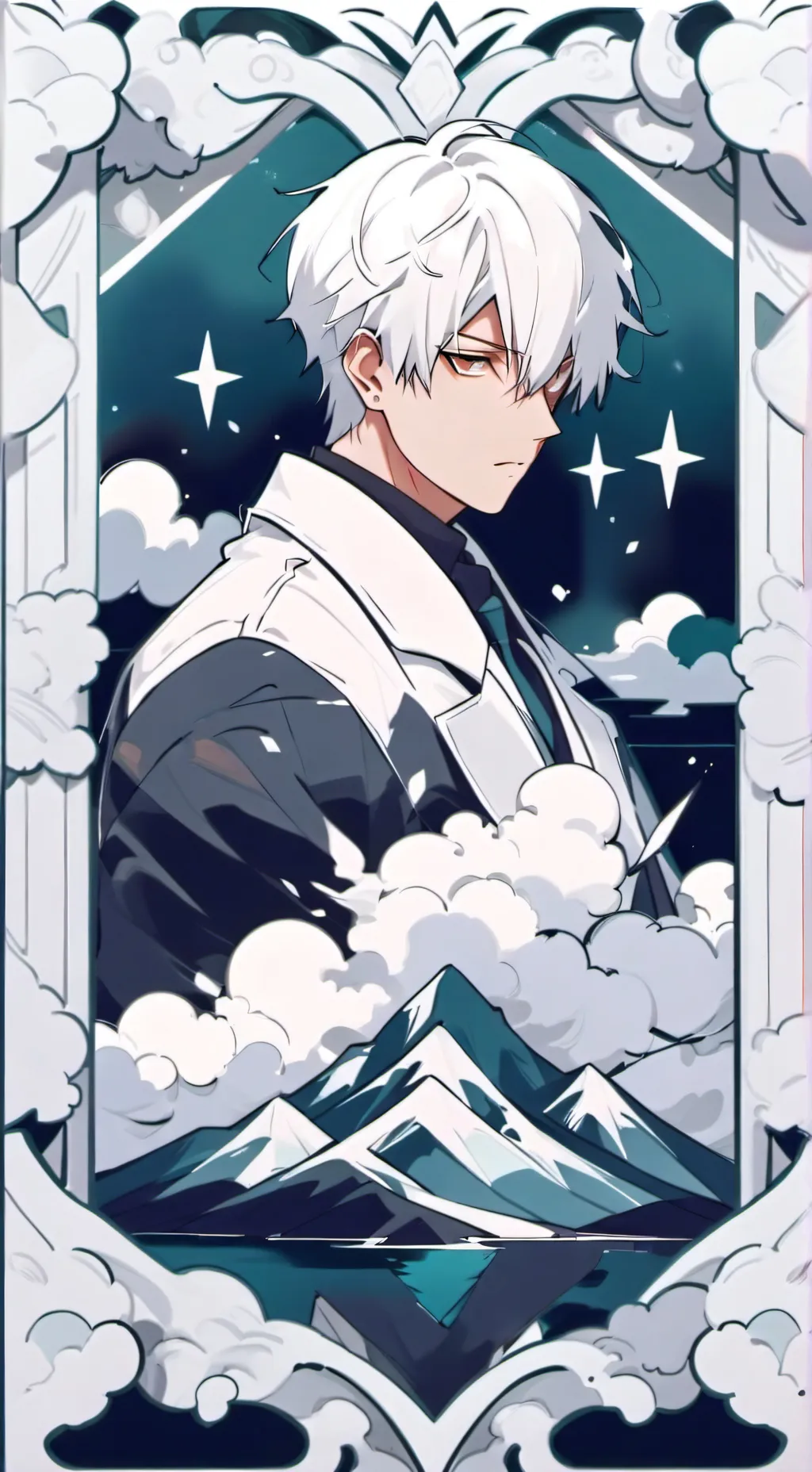 ai character: Bakugo x Todoroki background