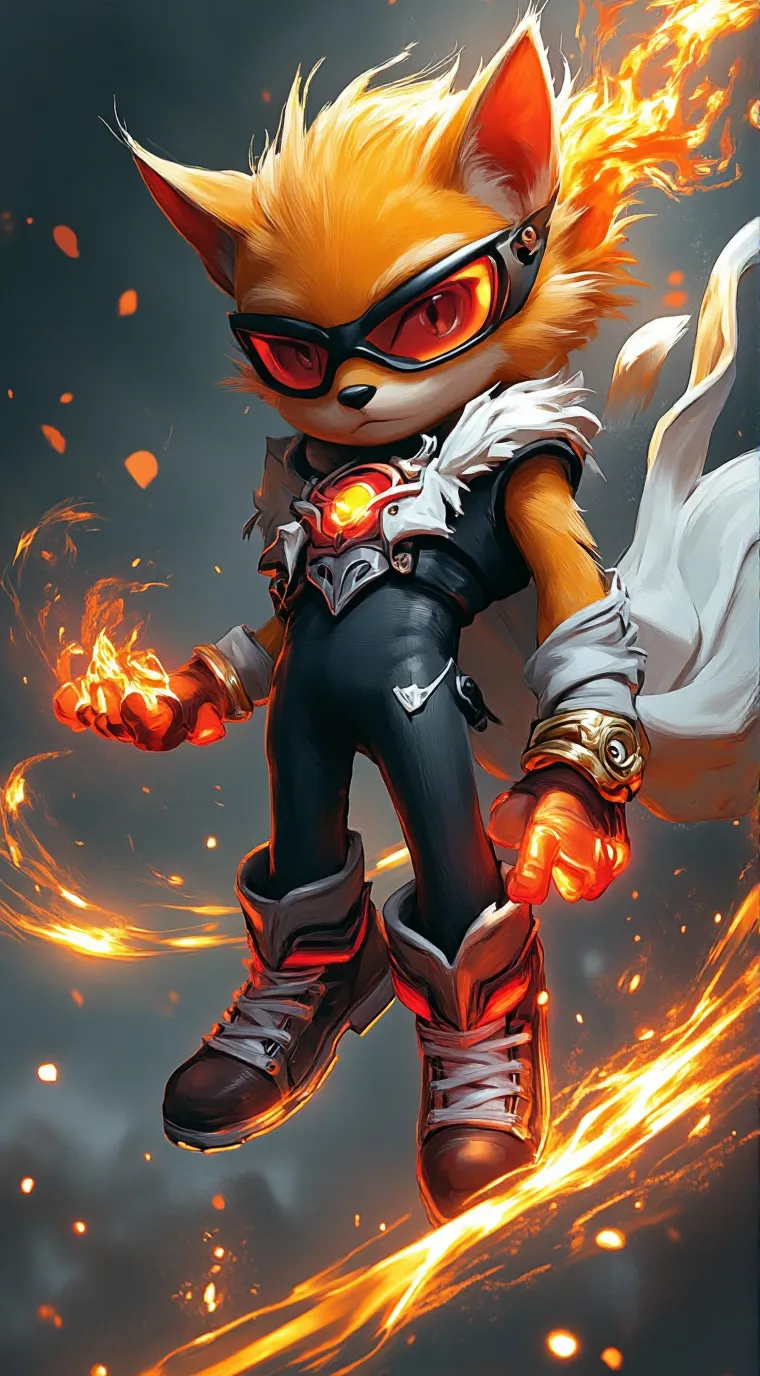 ai character: martic the cheetah background