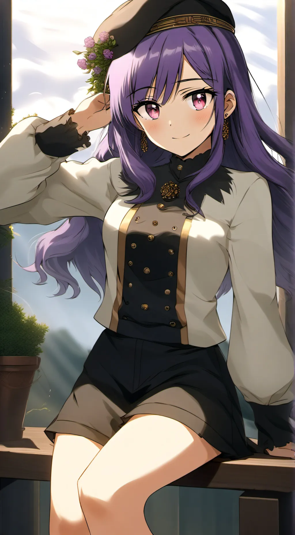 ai character: Erika  background