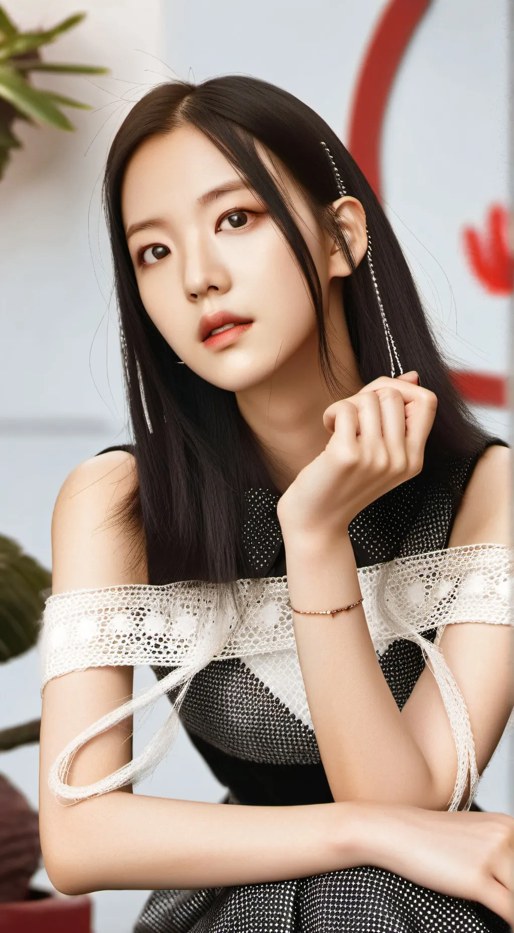ai character: Jisoo  background