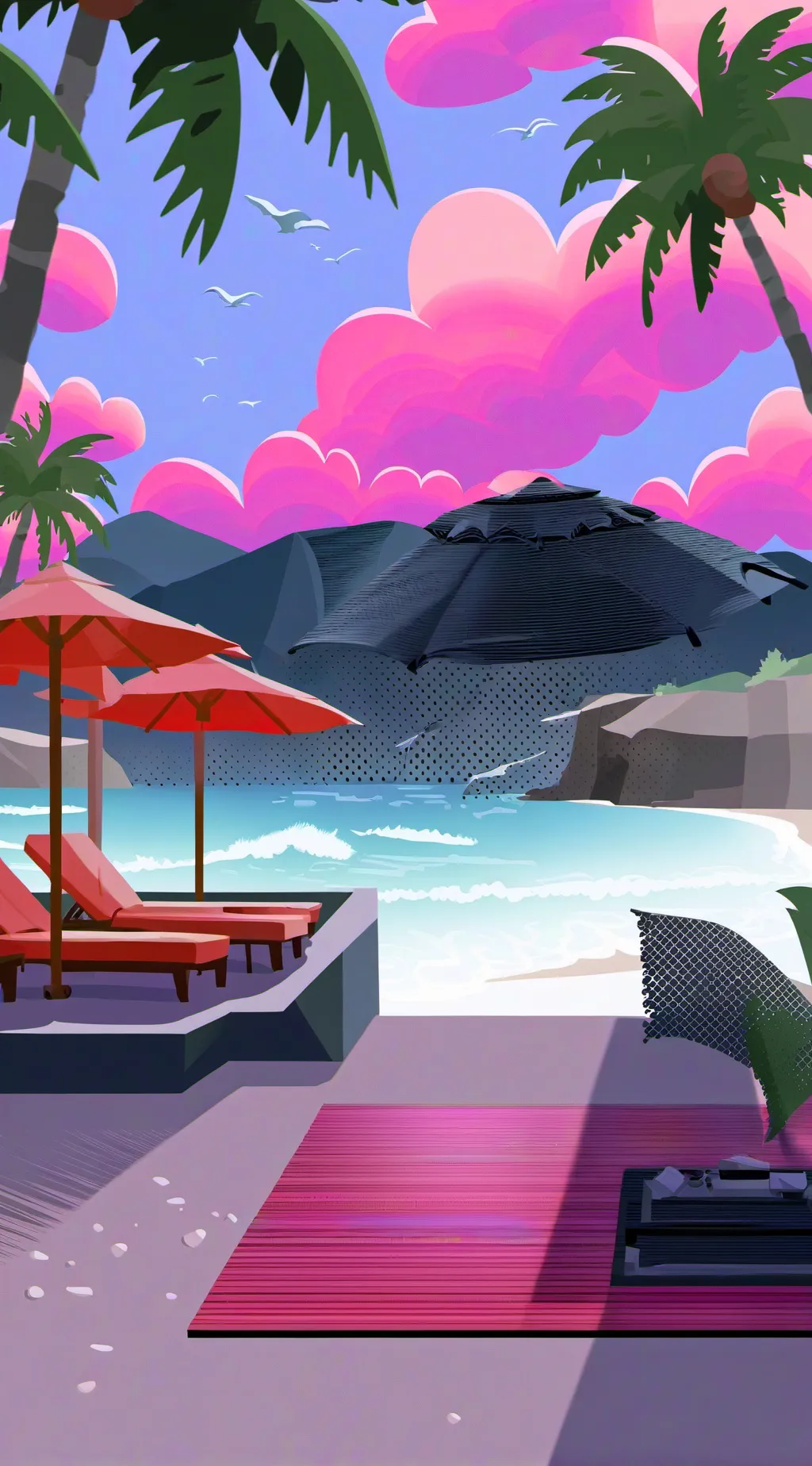 ai character: Mha love island(2) background