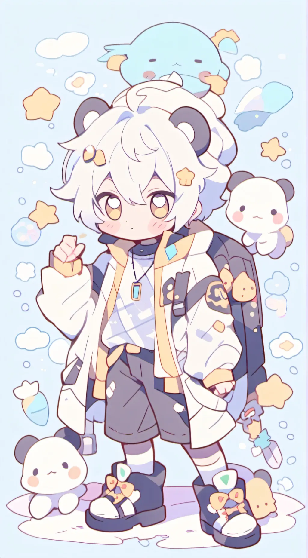 ai character: Kpdh Halloween🎃🎃 background