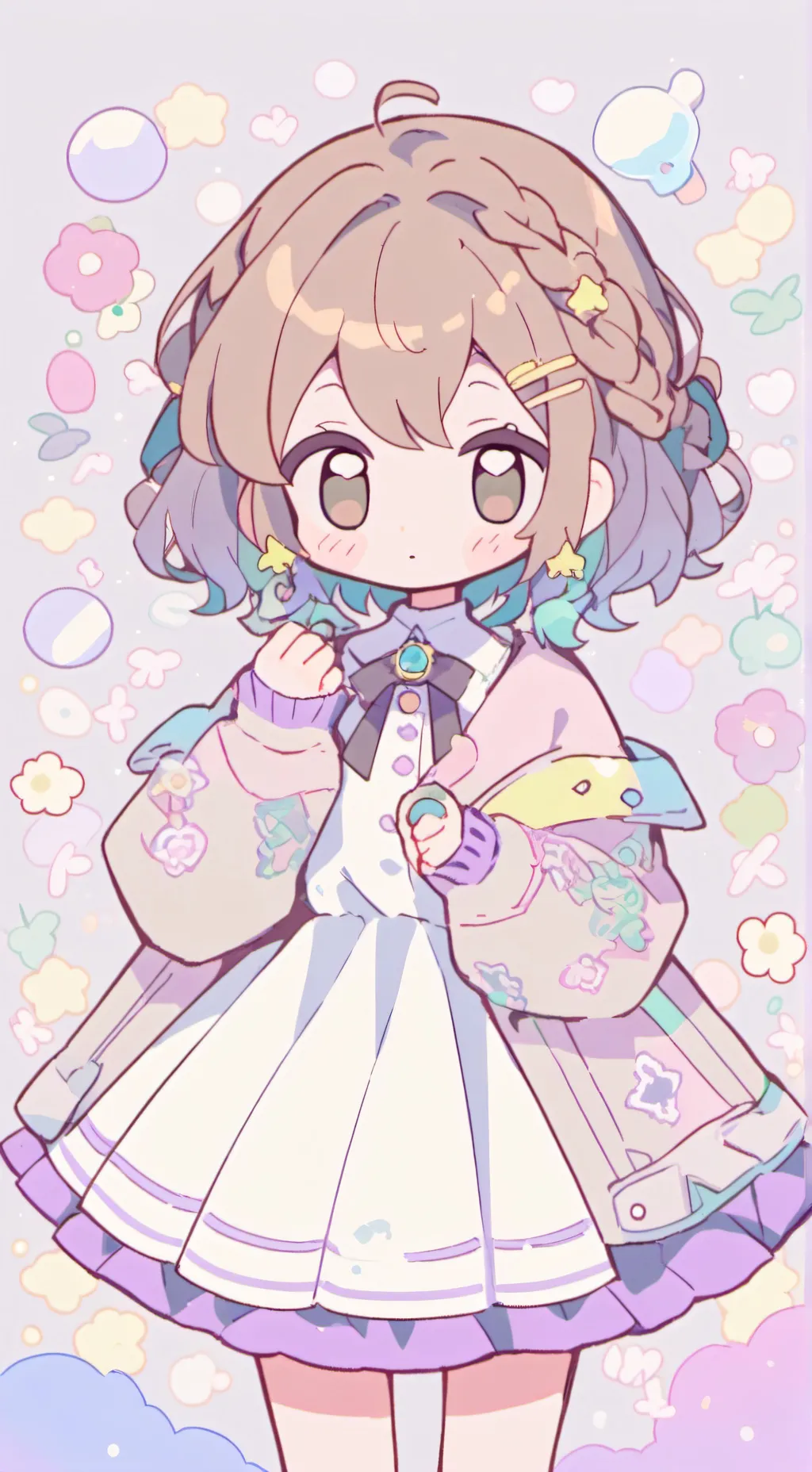 ai character: Jupiter x Saturn  background