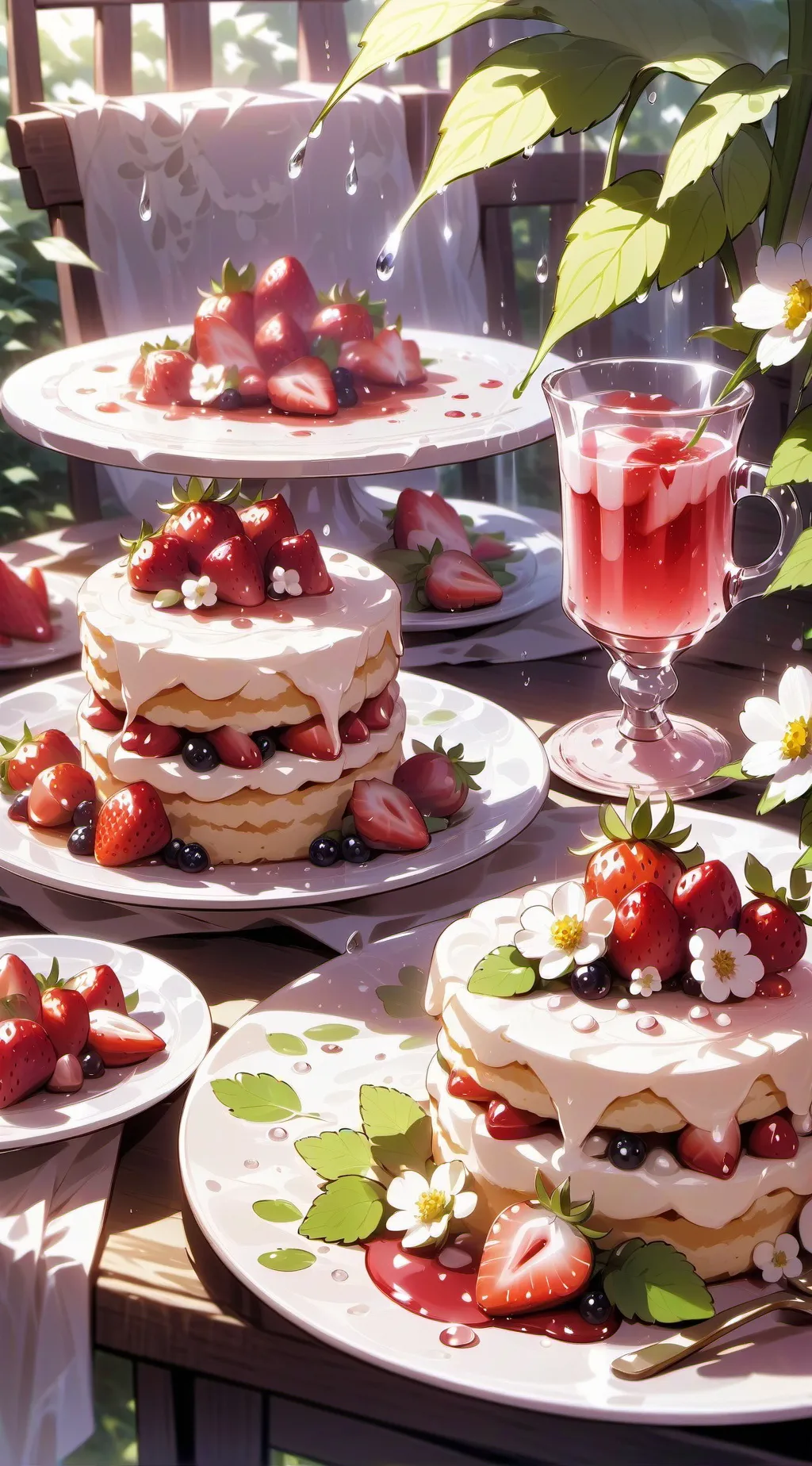 ai character: Fruitcake background