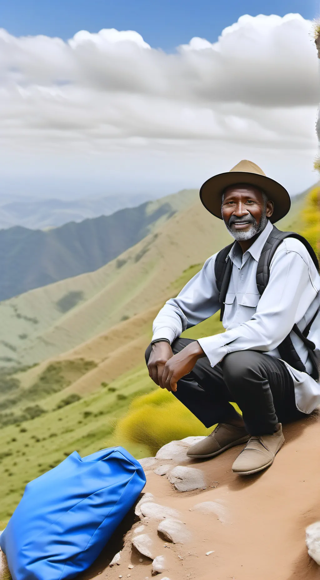 ai character: peruano 👍🏿 background