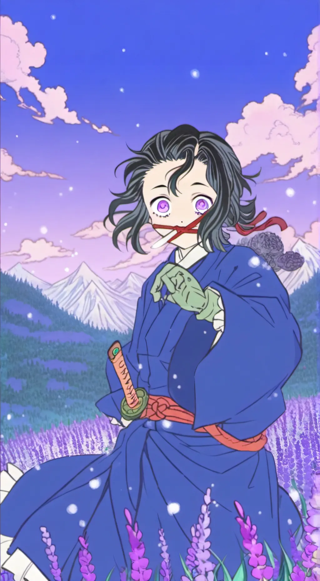 ai character: Kyn Disney land background