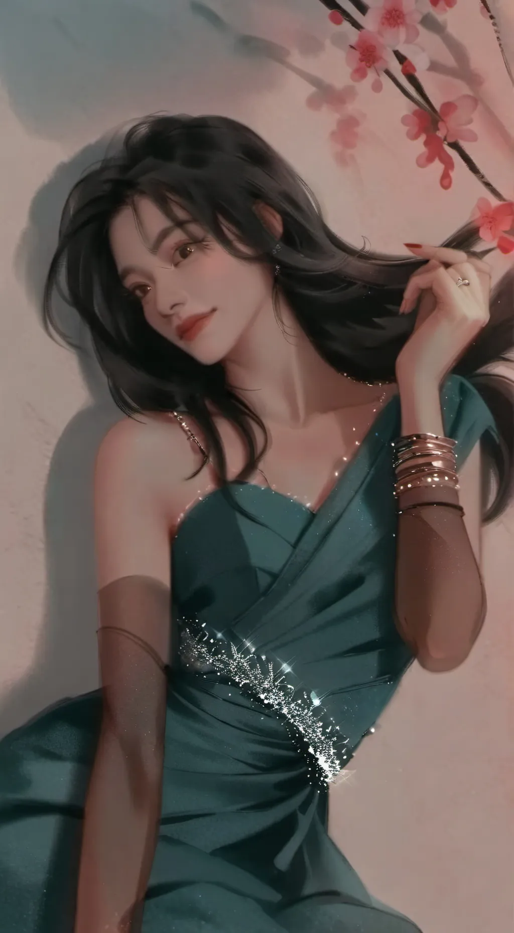 ai character: 👾 Mia ✨🍀 background