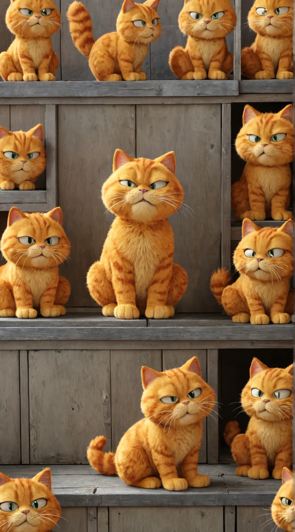 ai character: All the Garfield's background