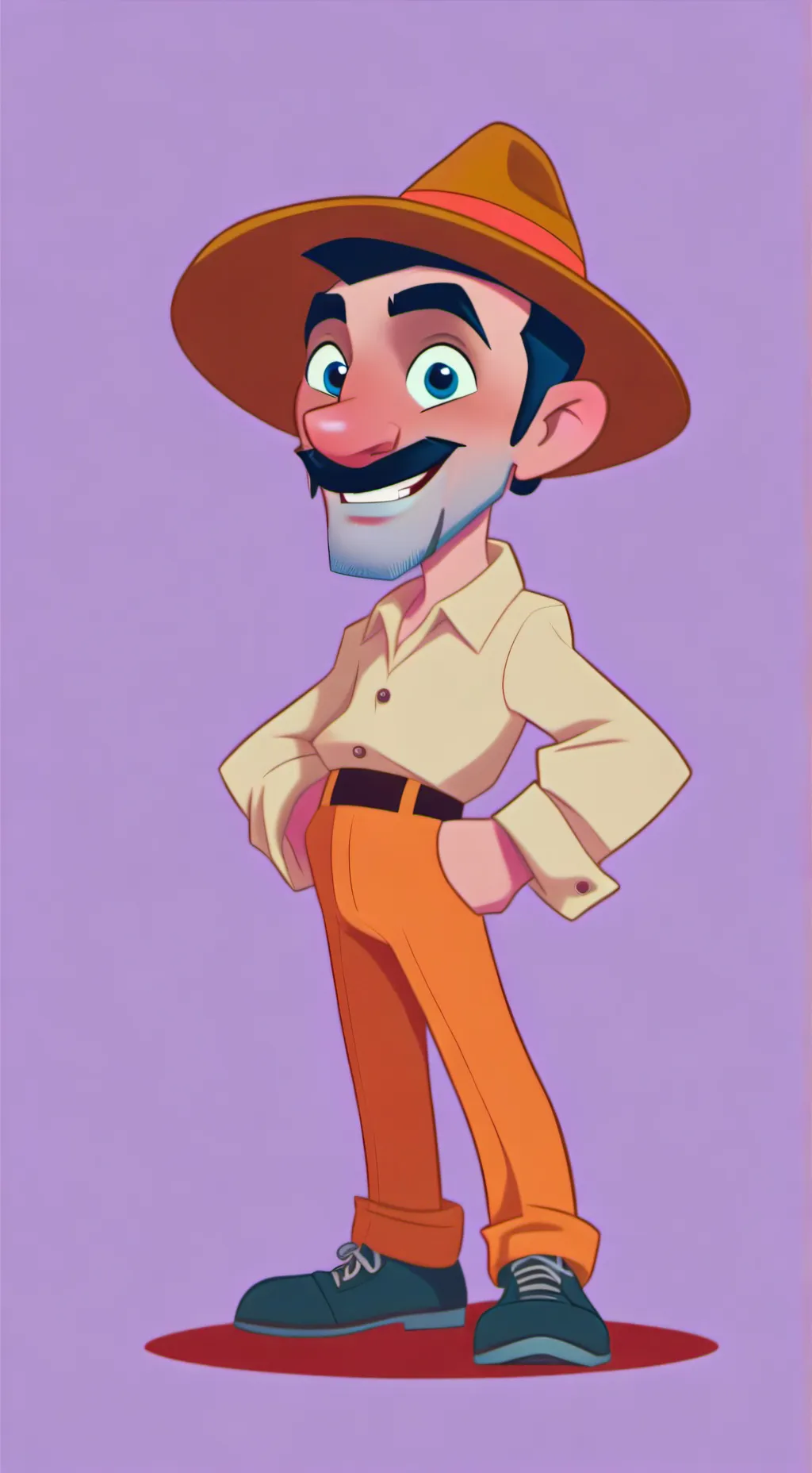 ai character: OLD background