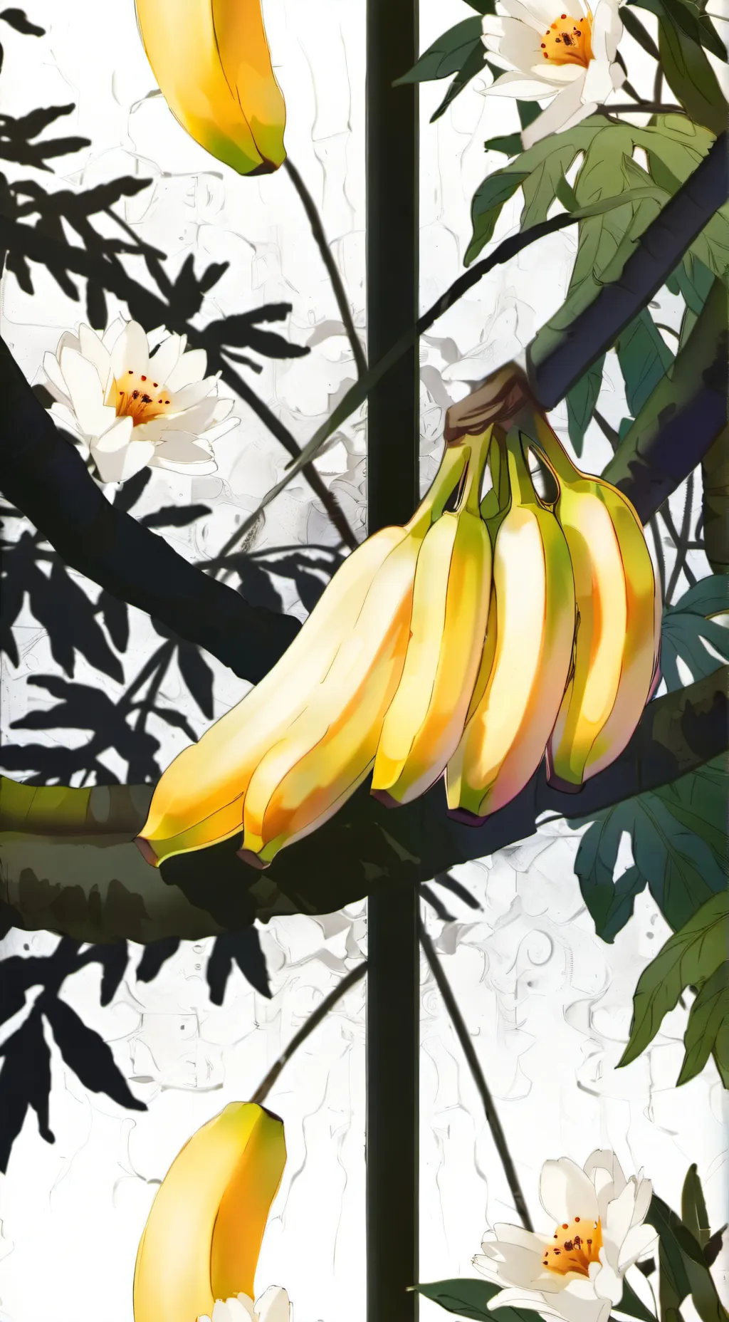 ai character: niche fruit 🍌 background