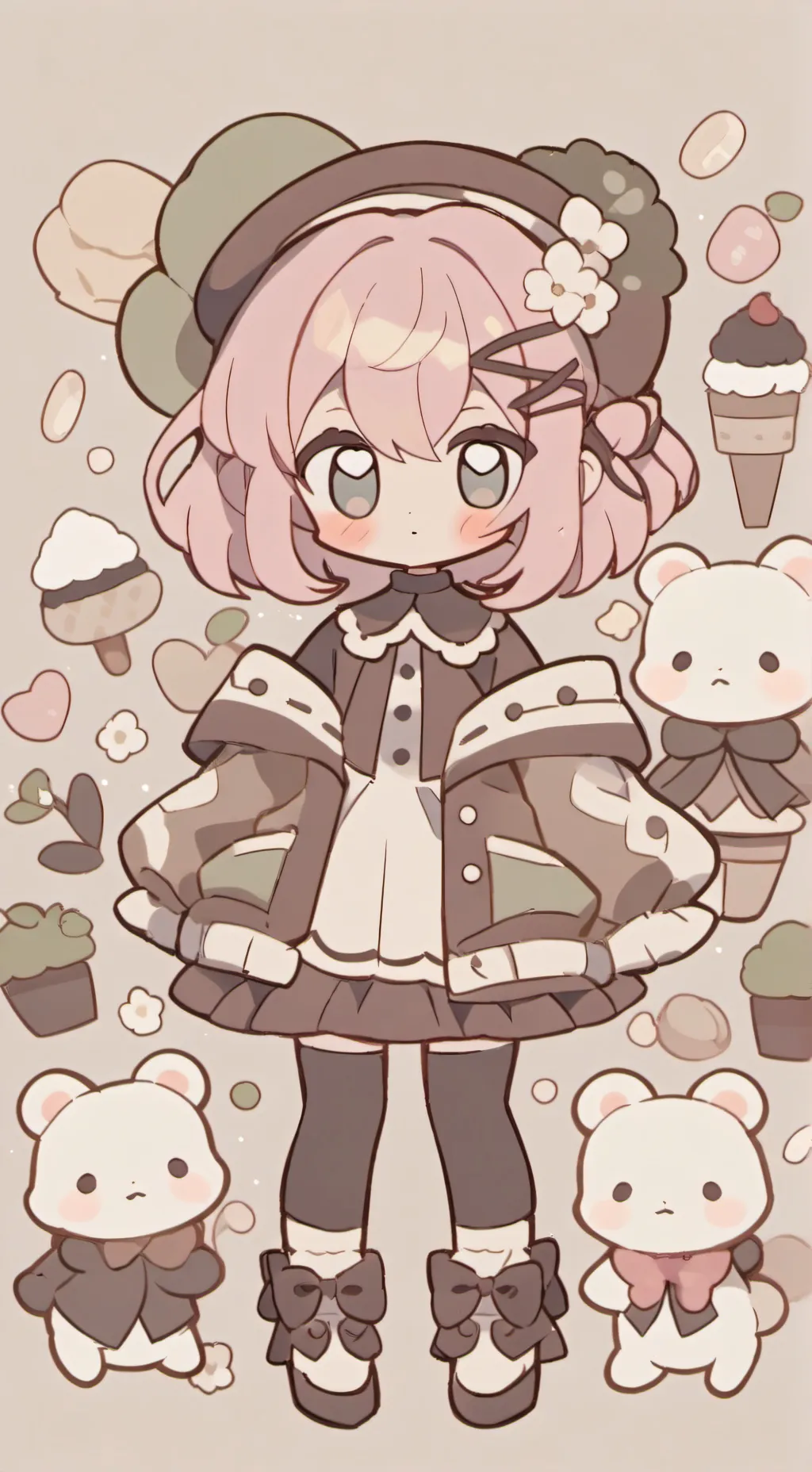 ai character: k pop demon hunter background