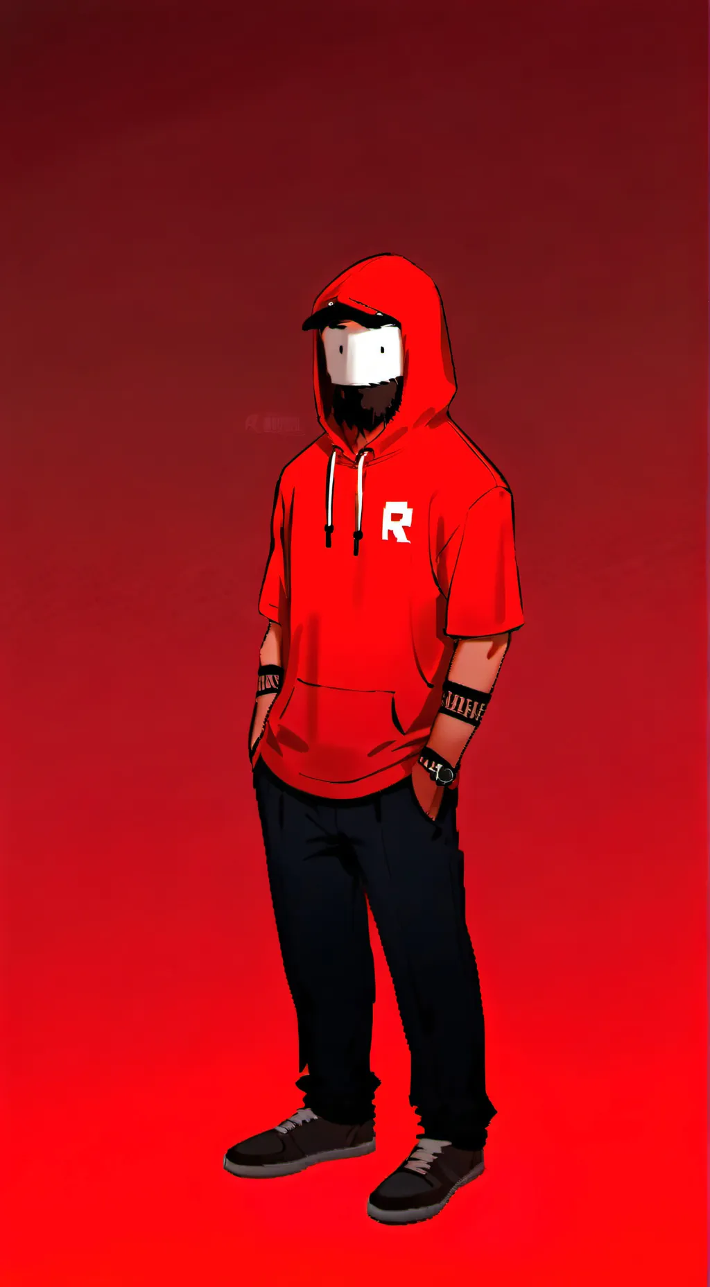ai character: c00lkidd  background