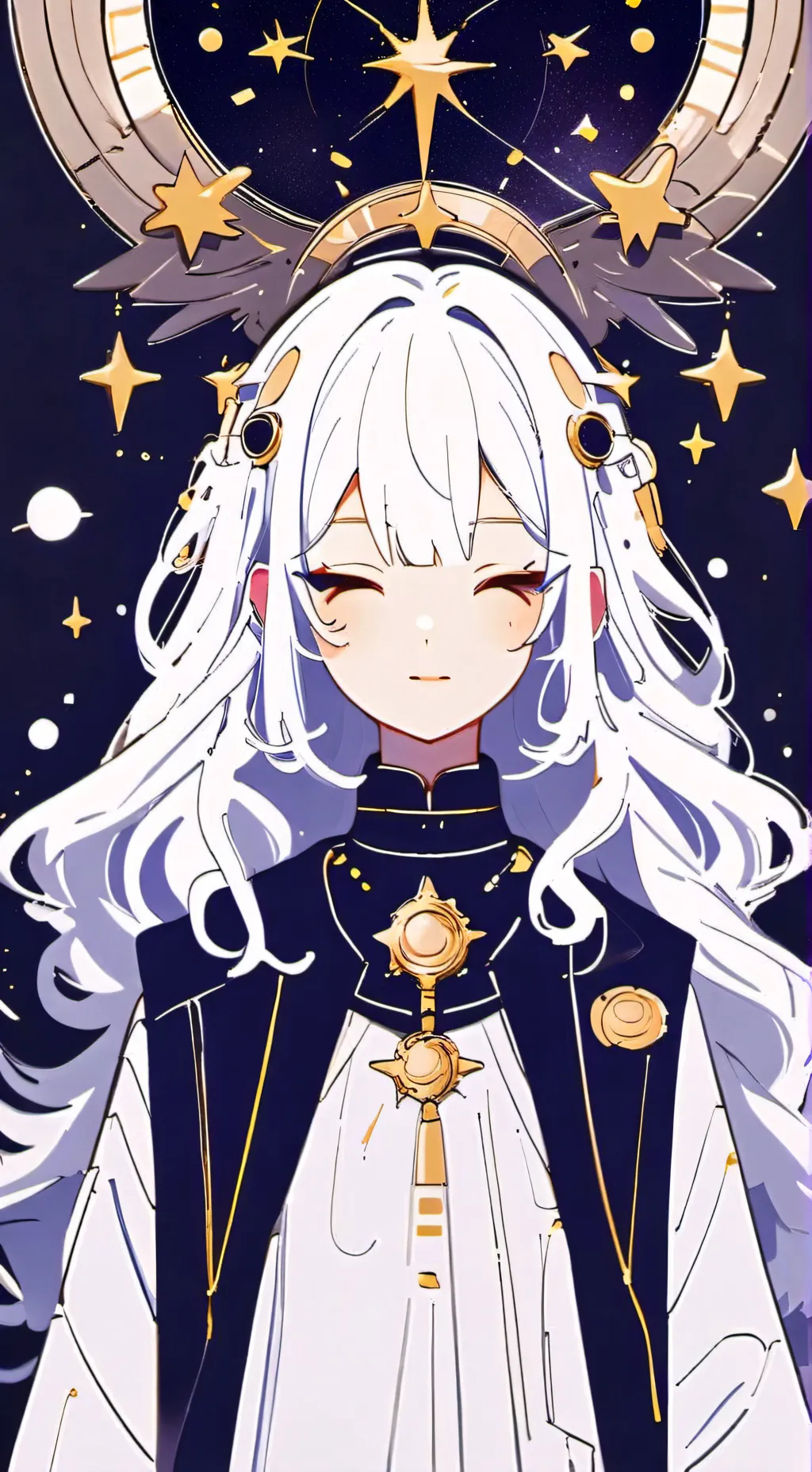 ai character: Mother of Galaxy background