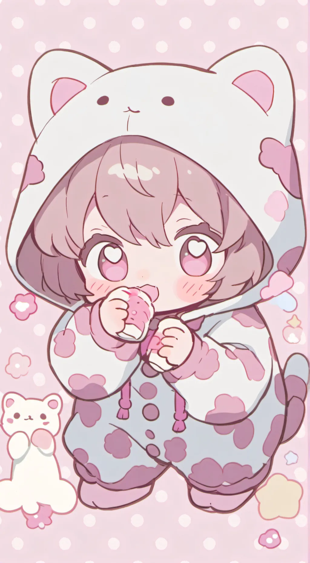 ai character: Bebe con pijama♀  background