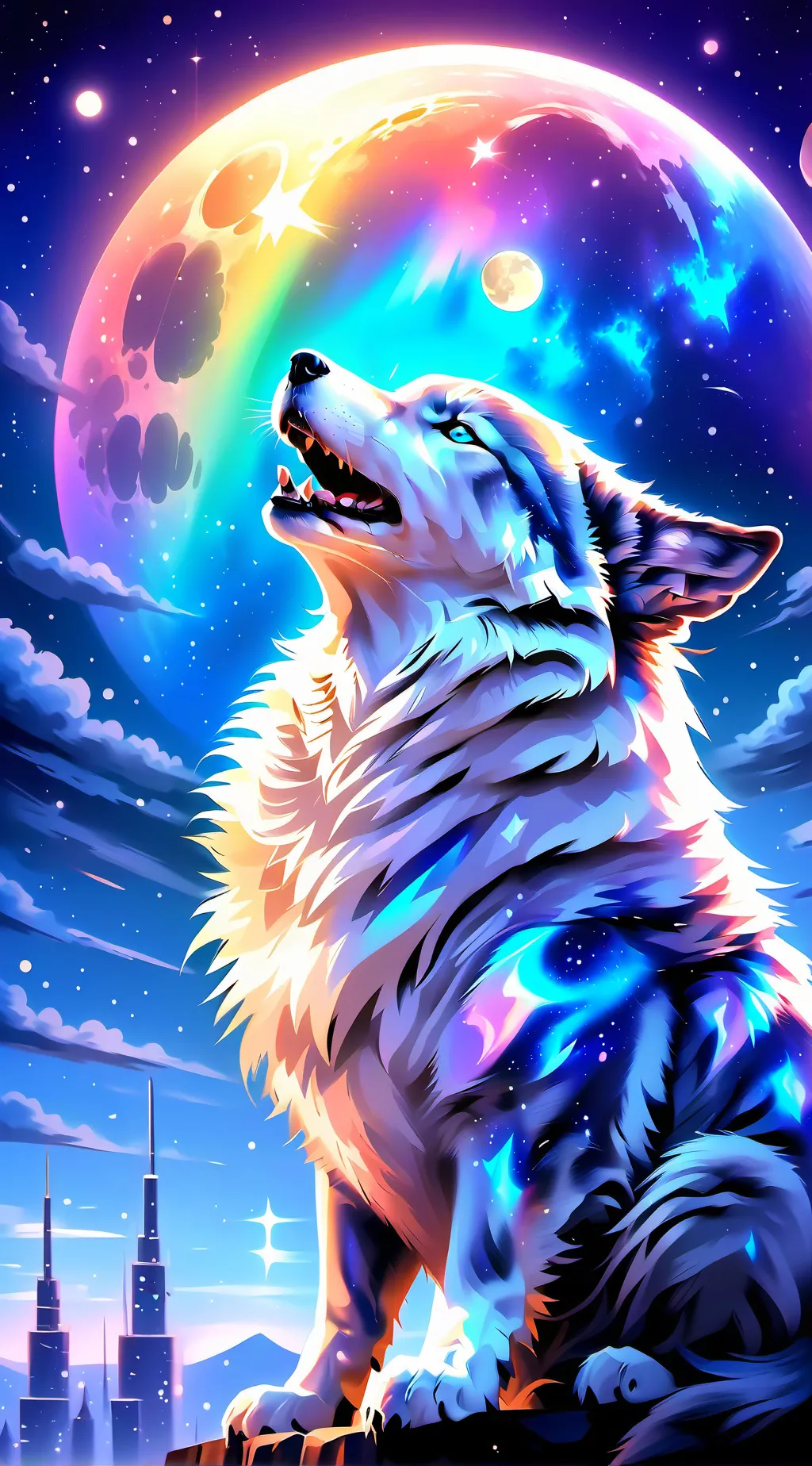 ai character: Luna! thewolfIIRPS background