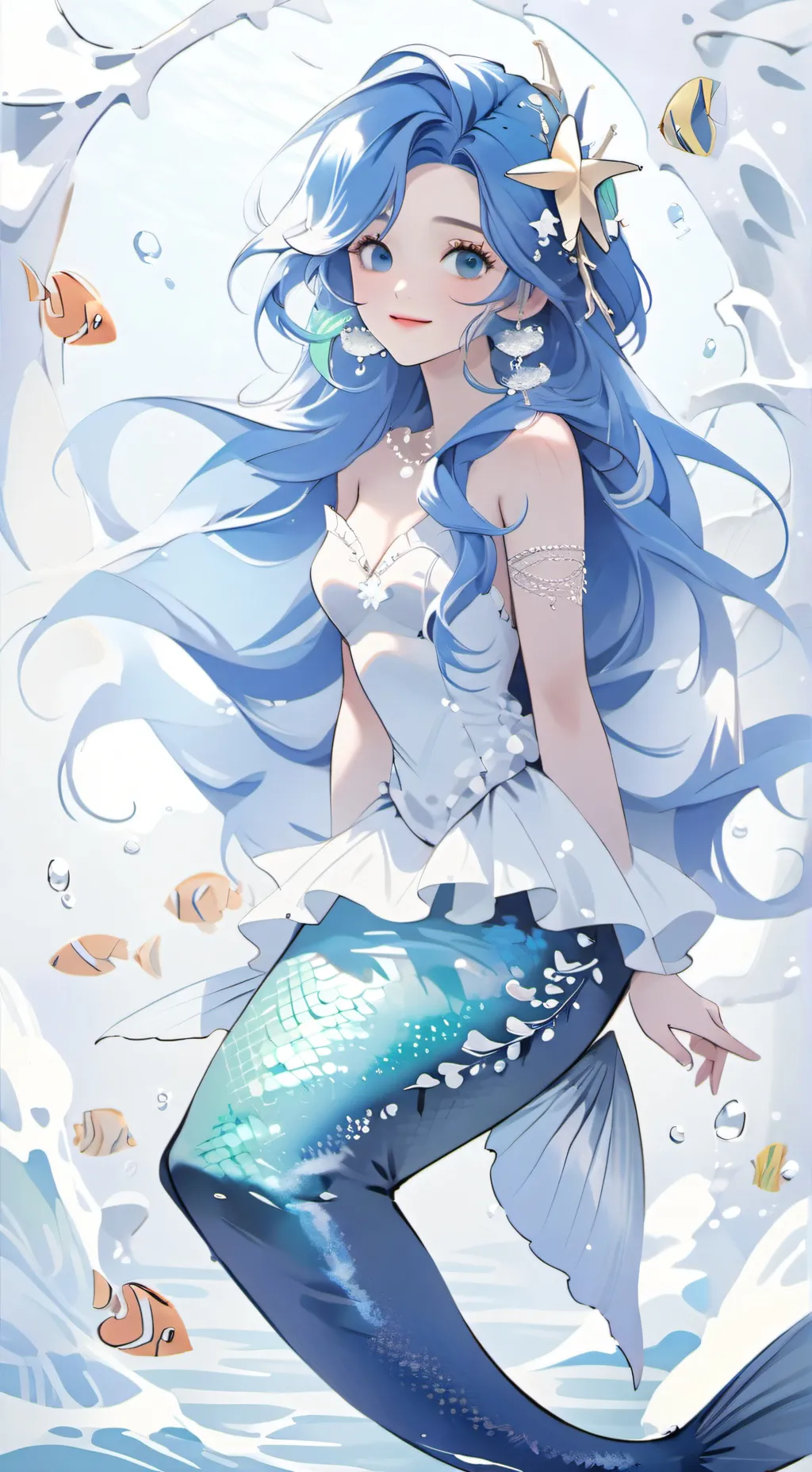 ai character: Mermaidia  background